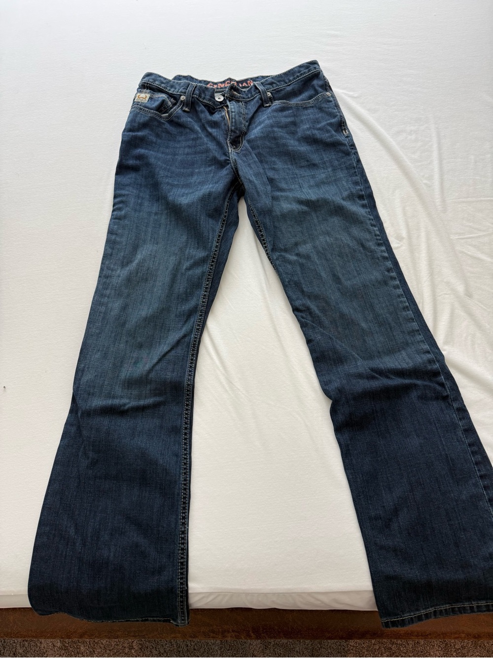 Cinch Deep Indigo Flare Jeans